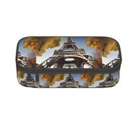 Bkdogkt Cityscape Paris Tour Eiffel France Imprimer 21,6 x 5,1 x 9,4 cm Trousse à crayons fonctionnelle pour bureau voyage
