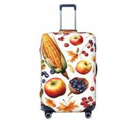 Bkdogkt Hello Autumn Print Housse de valise à la mode personnalisée pour voyage et affaires, noir, Large