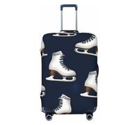 Bkdogkt Housse de protection de bagage personnalisée pour voyage et affaires Motif patins à roulettes rétro, Noir/blanc, X-Large