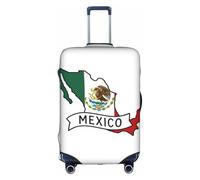 Bkdogkt Housse de protection lavable avec fermeture éclair dissimulée Motif carte du Mexique, Blanc, Medium