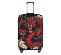 Bkdogkt Housse de protection lavable avec fermeture éclair dissimulée Motif dragon magique, Blanc, X-Large