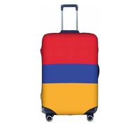 Bkdogkt Housse de protection lavable avec fermeture éclair dissimulée Motif drapeau de l'Arménie, blanc, Medium