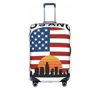 Bkdogkt Housse de protection lavable avec fermeture éclair dissimulée Motif USA Los Angele, Blanc, Small