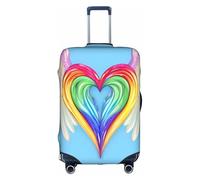 Bkdogkt Housse de protection lavable avec fermeture éclair dissimulée pour la Saint Valentin Motif cœur, blanc, Medium