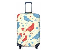 Bkdogkt Housse de protection personnalisée pour valise, motif lapin magicien, pour voyage et affaires, Noir/blanc, Small