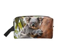 Bkdogkt Hugging Tree Koala 1 Imprimer Grande Capacité Organisateur Cosmétique pour Femmes et Hommes Pochette de Maquillage Portable Voyage, blanc, One Size