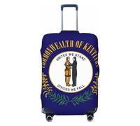 Bkdogkt Kentucky State Flag Print Housse de valise personnalisée pour voyage et affaires, noir, X-Large