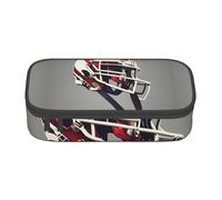 Bkdogkt Trousse à crayons de grande capacité avec imprimé football américain 21,6 x 5,1 x 9,4 cm