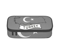 Bkdogkt Trousse à crayons de grande capacité Motif carte de Turquie 21,6 x 5,1 x 9,4 cm
