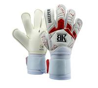 BKeeper Gants de Gardien Galactic #25 Blanc Adulte, Coupe Hybride, Barrettes, Facile à Enfiler (10)