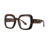 BKEKM Monture de Lunettes Montures de Lunettes surdimensionnées Montures de Lunettes carrées avec Verres Transparents Montures de Lunettes Lunettes Confortables à Porter Ultra-léger