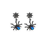 BKEPDY 1 Paire Boucles d'oreilles Halloween Araignée Halloween Déguisement Femme Fille Cadeau de Bijoux Unisexe Noir Bijou Animal Mignon (Noir)