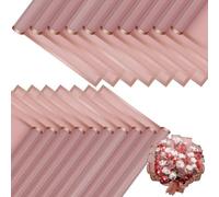 BKEPDY 20 Feuilles Papier Emballage Noir Bordure Dorée Élégant Papier Cadeau Floral Premium Matériel Emballage Bouquet Luxueux