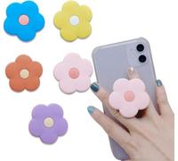 BKEPDY 4 pièces Porte Airbag Floral Stéréoscopique en Silicone Porte Téléphone Rétractable et Créatif Support n'importe où et à n'importe Quel Moment