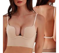 BKEPDY Brassière Femme Confortable avec Bretelles Détachables SoutienGorge Invisible pour Toutes Occasions