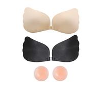 BKEPDY Cache Tétons Femme Soutien Gorge Invisible Adhésif Remonte Sein Push up sans Bretelles Nipple Cover Coque Réutilisable Body Tape Scotch Poitrine
