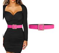 BKEPDY Ceinture Femme en PU Cuir Réglable Mode avec Boucle en Alliage pour Jean Robe Dame