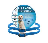 BKEPDY Collier Anti Puces pour Chien 2 Pièces Anti Tiques pour Chien Réglable et Imperméable Sûr et Naturel Longueur 65cm Protection 8 Mois pour Chiens de Petite Moyenne et Grande Taille