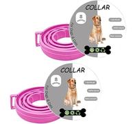 BKEPDY Collier Antiparasitaire Ajustable Naturel Protection Insectes Répulsif Tiques Puces Chiens Chats Longue Durée 8 Mois Résistant Eau