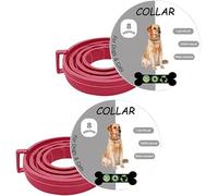 BKEPDY Collier Antiparasitaire Ajustable Naturel Protection Insectes Répulsif Tiques Puces Chiens Chats Longue Durée 8 Mois Résistant Eau