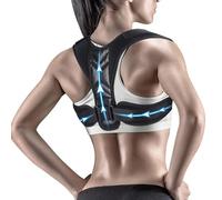 BKEPDY Correcteur Postural Ergonomique Réglable Ceinture Dorsale Maintien Colonne Vertébrale Support Épaules Redresse Dos Taille L