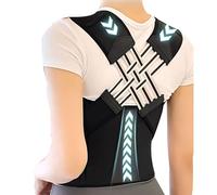 BKEPDY Correcteur Posture Réfléchissant Dorsale Épaisseur 2.0 Soutien Lombaire Ajustable Ceinture Redresse Dos Maintien Colonne Vertébrale Taille L