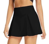 BKEPDY Jupe Short Femme Plissée Tennis Haute Taille Jupes Sport Élastique Robe Short Sport Confortable Respirant Mini Jupe Patineuse pour Golf Randonnée Activités Sportives