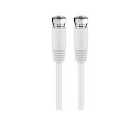 BKF 250 Wentronic câble satellite (F-bouchon pour connecteur F) blanc 2,5 m (Import Allemagne)