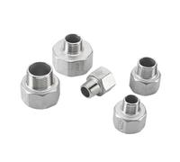 BKGWCSOR 1PC 304 Stainless Steel 1-1/4"-1/2" BSP Female Male Thread Reducing Joint Pipe Fittings