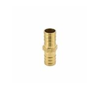 BKGWCSOR 1PC Brass Barb Pipe Fitting 2 Way Straight Hose Barb 8 mm Copper Barbed 46mm Long Connector Joint Coupler Adapter