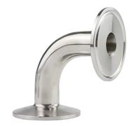 BKGWCSOR 1pcs 1.5" 2" 2.5" 3" 4" Tri Clamp 90 Degree Elbow SS304 Stainless Steel Pipe Fitting Connector 19mm-102mm(89mm x Ferrule 106)