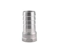BKGWCSOR 1PCS 304 Stainless Steel 1/2" BSP Female x 15mm Hosetail Barb Connector