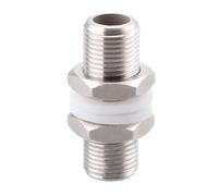 BKGWCSOR 304 Stainless Steel Lock Pipe Fitting 3/4" BSP x 60mm Length DN15 for Water Tank Aquarium