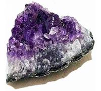 BKGWCSOR Amethyst Crystal Geode Cluster Raw Amethyst Rock Quartz Crystals Druzy Geode Gemstone for Home Decor 400-500G,One Box 400G