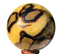 BKGWCSOR Beautiful Turtle Back Stone Quartz Dragon Crystal Ball Gem Ornaments (Size : 500-550g)