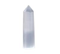 BKGWCSOR Crystal Moroccan Transparent Gypsum Single Pointed Column Nitrite Gypsum Crystal Feng Shui Column Home Decoration,8~9cm