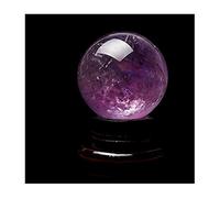 BKGWCSOR Feng Shui Ornaments Rough Stone Amethyst Ball Broken Crystal Glass Office Lucky Consecrated Gift Decoration Witchcraft (9cm)