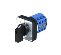 BKGWCSOR Interrupteur à Came Rotatif triphasé SZW26/LW26-20 Ui 660 V 20 A 1-2-3-4-5 12 bornes 5 Positions 48 x 48 mm