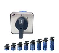 BKGWCSOR Interrupteur à cames inverseur à Deux Positions, 32 A, 1 pôle, 4 bornes, LW26, sélecteur Rotatif, LW28-32, YMW26