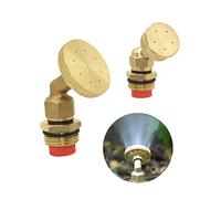 BKGWCSOR Leak-Proof Pipe Hose Fittings Male Thread 1/2" Brass 4/5/8 Hole Garden Sprayer Nozzle 1/4" Female Thread Spray Nozzle Mist Nozzle 1pc (Color : 4 Hole x A)