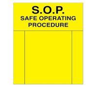 BKGWCSOR Method Reference Notice Decorative Metal Sign For 12x8 Inch | Bold visible text provides instant access to approved process guidelines area