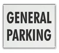 BKGWCSOR Parking Zone Reflective Tin Sign Outdoor Use 12x8 Inch | Fade proof UV printed reflective film ideal driveway garage commercial