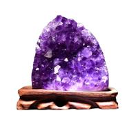 BKGWCSOR Raw Rock Amethyst Crystal Cluster Quartz Crystals Geode Gemstone for Home Decor, Feng Shui, and,7~8cm