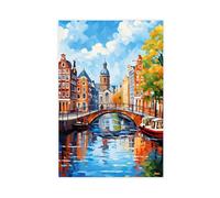 BKHJSASU Amsterdam, Pays-Bas, affiche sur toile, décoration murale, peinture pour salon, chambre à coucher, 20 x 30 cm