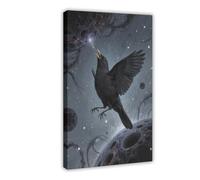 BKHJSASU Poster de réduction de la dimension spatiale d'oiseau (1) - Impression sur toile - Décoration murale pour salon, chambre à coucher - 20 x 30 cm