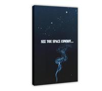 BKHJSASU Poster sur toile « Adieu », « Space Cowboys » - Décoration de chambre à coucher, bureau, chambre, cadeau - 40 x 60 cm
