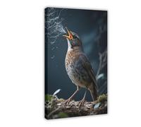 BKHJSASU Poster sur toile avec réduction de la dimension spatiale (4) - Décoration de chambre à coucher, bureau, chambre - Cadeau - 50 x 75 cm