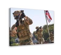 BKHJSASU Poster sur toile Commando du Corps des Marines - Décoration murale pour salon, chambre à coucher - 20 x 30 cm