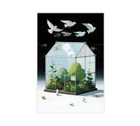 BKHJSASU Poster sur toile Gravity Garden Light As A Feather Art (1) pour décoration de chambre à coucher, bureau, chambre, cadeau 30 x 45 cm