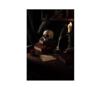 BKHJSASU Poster sur toile représentant un crâne de corbeau - Décoration murale pour salon, chambre à coucher - 30 x 45 cm